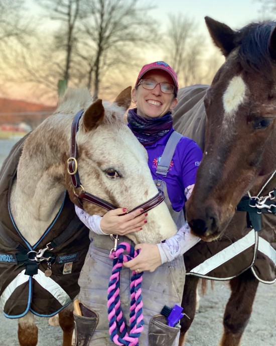 Daisy truly connects with the horses in her care.